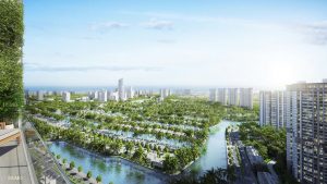 View trực diện ecopark grand tại Sky Oasis